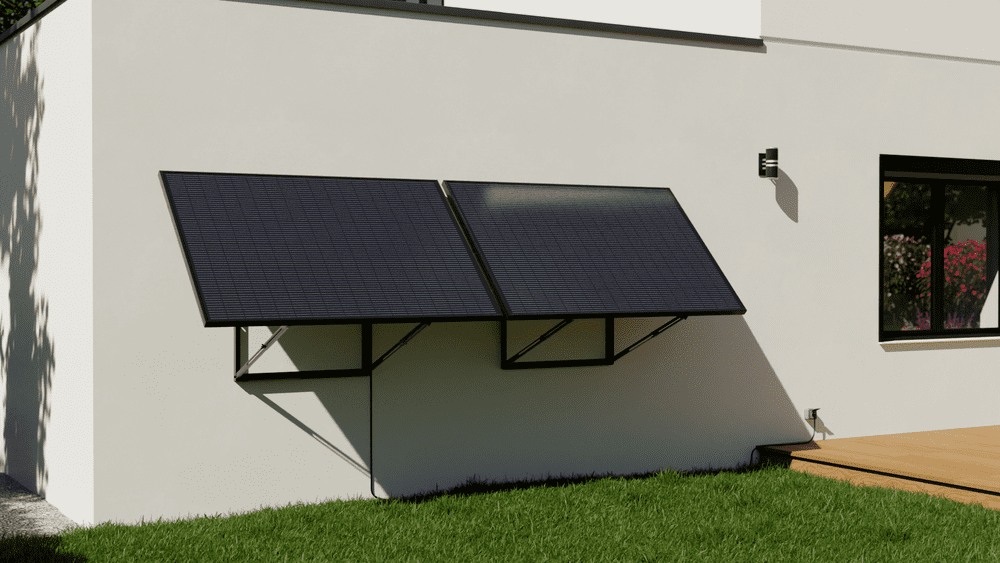 Don d'énergie solidaire avec un kit solaire Sunethic sur mur