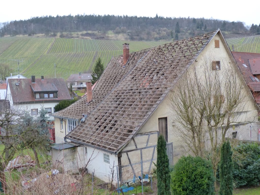 Travaux de rénovation sur maison rurale